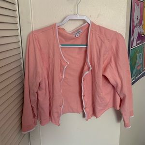 Pink cardigan